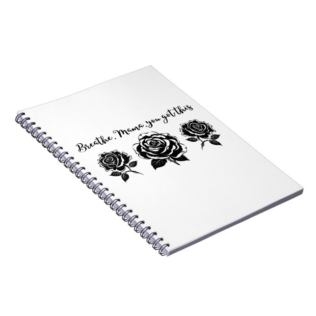 Den inspirerande utformningen av Mamma Life-offert Anteckningsbok (Högra Sidan)