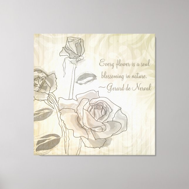Den inspirerande Vintagen Ro Wrapped Canvas (Framsida)