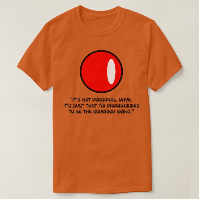 Den inte personliga datorn DaveHal toppen T Shirt (Design framsida)