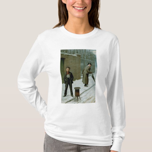 Den inte skyldig kasta snöboll - som är skyldig t-shirt (Framsida)