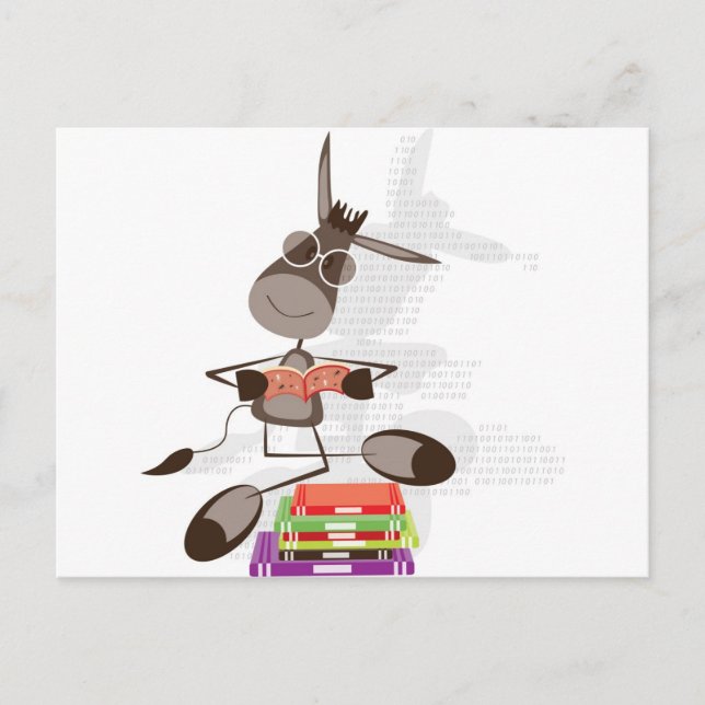 Den intellektuella givarens läsning vykort (Framsida)