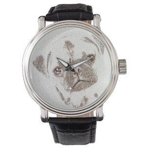 Den intellektuella mopset armbandsur
