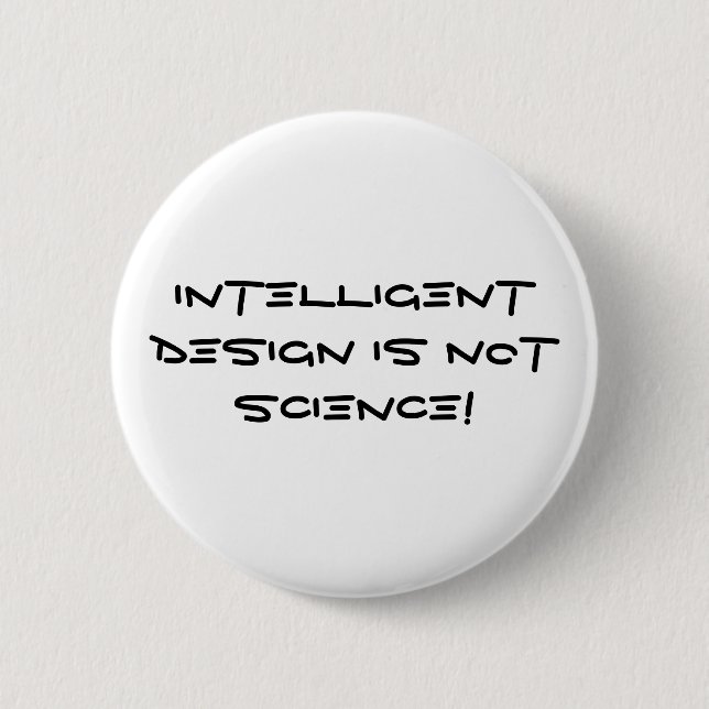 Den intelligent designen är inte vetenskap! knapp (Framsida)