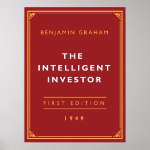 Den intelligenta investeraren Benjamin Graham Poster