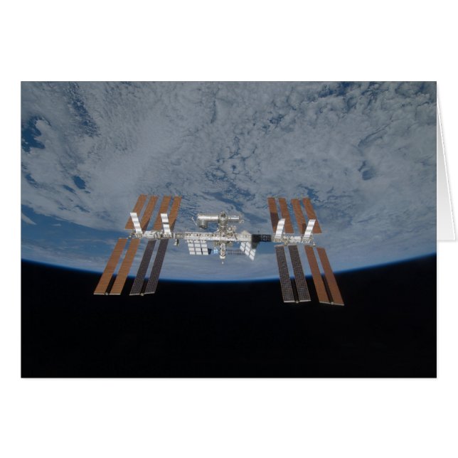 Den internationella utrymmestationen 2009 hälsningskort (Framsidan Horizontal)