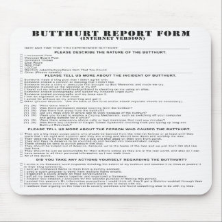 Den internetButthurt rapporten bildar Mousepad Musmatta
