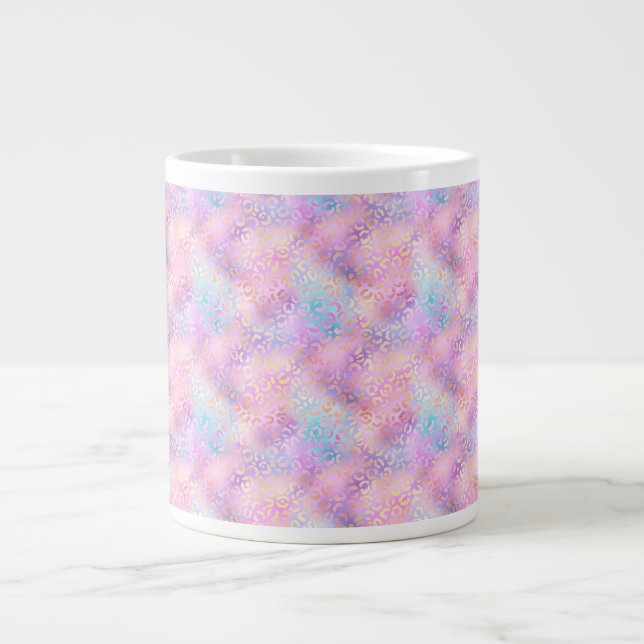 Den iriserande leopardserien Design 11 Jumbo Mugg (Framsidan)