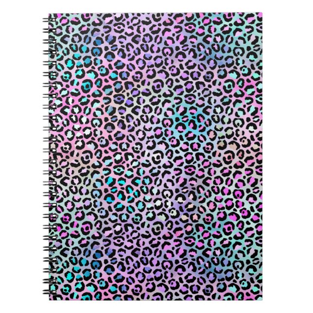 Den iriserande leopardserien Design 12 Anteckningsbok (Framsidan)