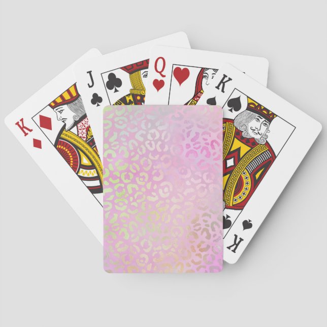 Den iriserande leopardserien Design 1 Casinokort (Baksidan)