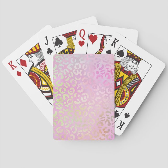 Den iriserande leopardserien Design 1 Casinokort (Baksidan)