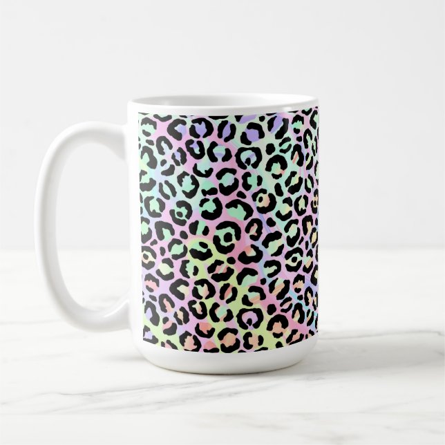 Den iriserande leopardserien Design 5 Kaffemugg (Vänster)