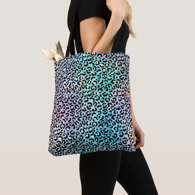 Den iriserande leopardserien Design 8 Tygkasse (Närbild)