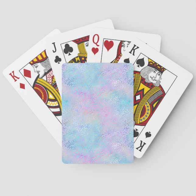 Den iriserande leopardserien Design 9 Casinokort (Baksidan)