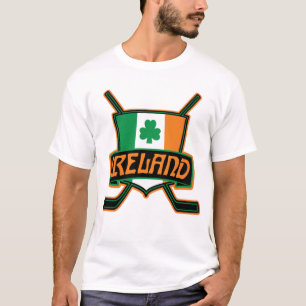 Den Irland ishockeyT-tröja med namn & numrerar Tröja