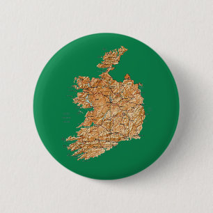 Den Irland kartan knäppas Knapp