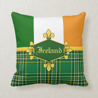 Den Irland medborgaretartanen, flagga, skräddarsy Kudde