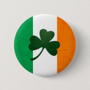 Den Irland shamrocken knäppas Knapp