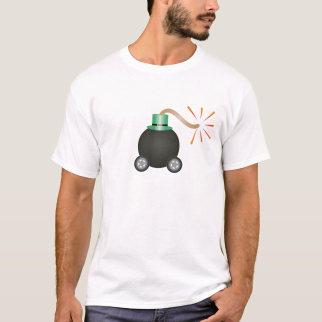 Den irländska bilen bombarderar t-shirt (Framsida)