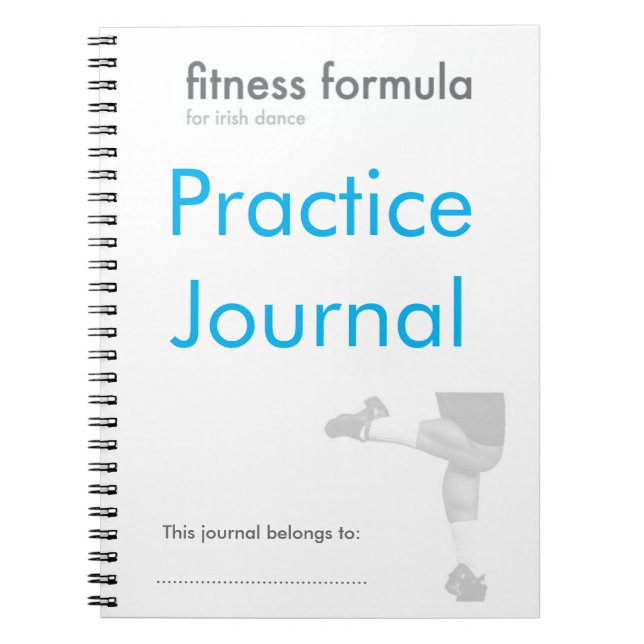 Den irländska dansen övar journalen anteckningsbok (Framsidan)