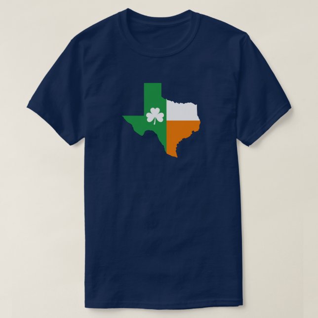 Den irländska Flagga Texas T Shirt (Design framsida)
