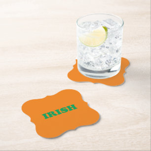 Den irländska gröntens orange, modern Saint pat Underlägg Papper