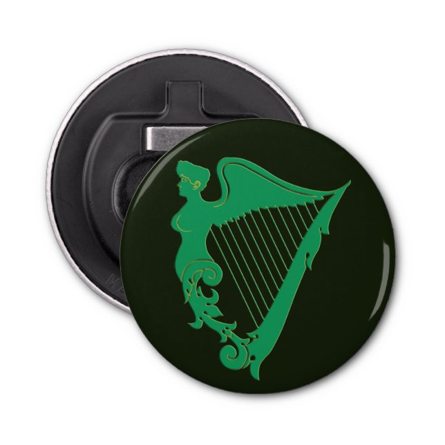 Den irländska harpan - en symbol för Irland Flasköppnare (Framsidan)