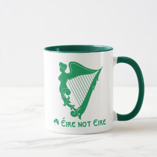 Den irländska harpan - en symbol för Irland Mugg