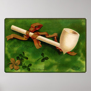 Den irländska pipa St. Patrick's Day-affisch Poster