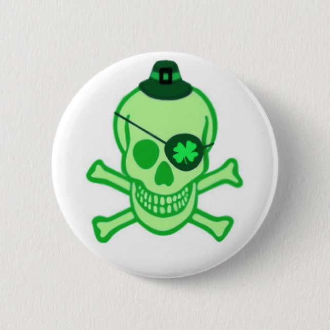 Den irländska piratskallen knäppas knapp (Framsida)
