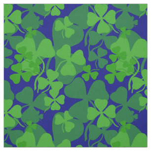 Den irländska shamrocken, mörk - slösa, tyg
