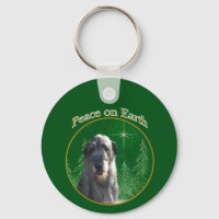 Den irländska Wolfhound Peace Keychain