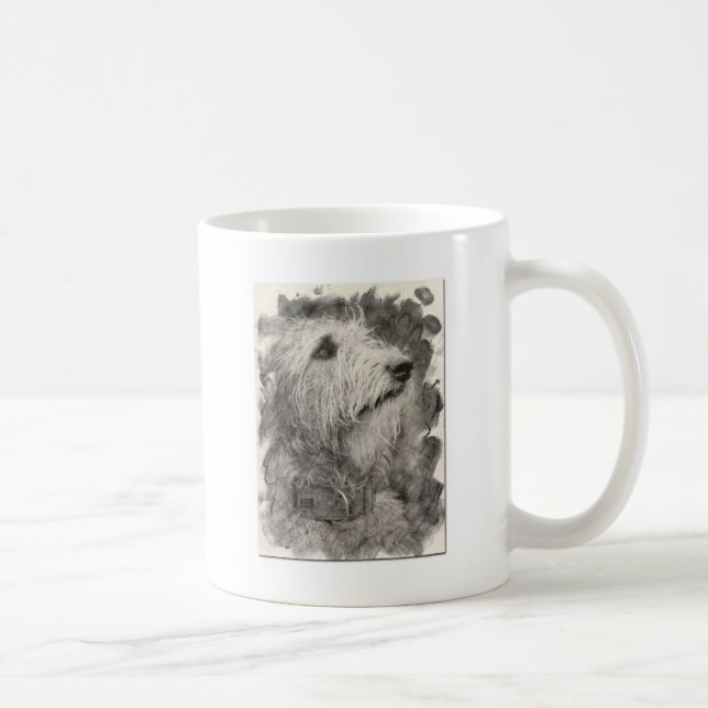 Den irländska Wolfhoundperfekten poserar Kaffemugg (Höger)