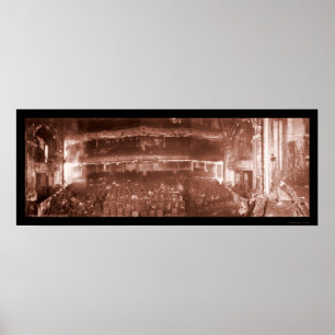 Den Iroquois teatern avfyrar fotoet 1903 Poster