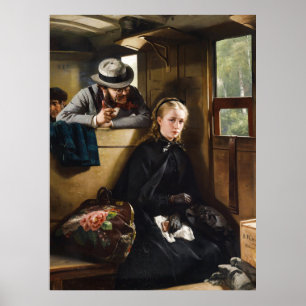 Den irriterande gentlemannen, 1874 av Berthold Wol Poster