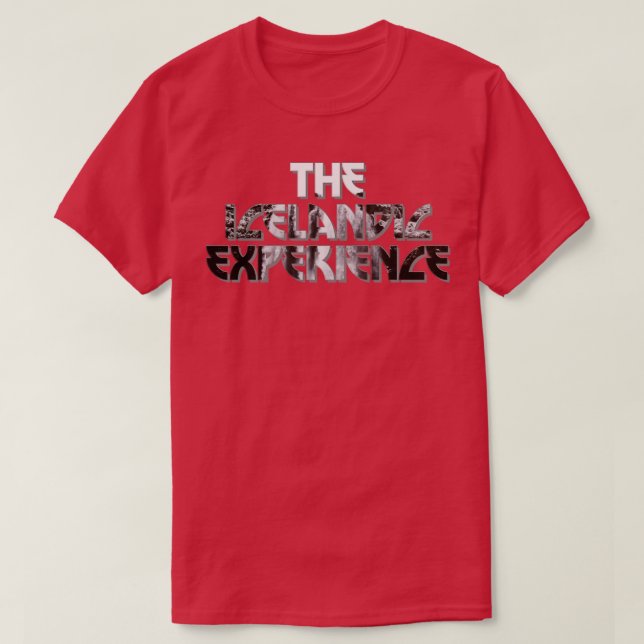 Den isländska erfarenheten t shirt (Design framsida)