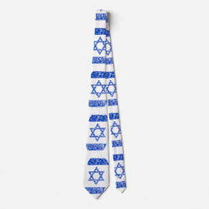 Den Israel flagga identifierar med fingeravtryck Slips