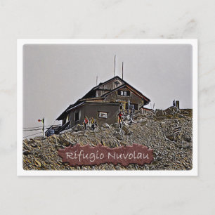Den Italien - alpint hut Nuvolau - Dolomiti - Vykort