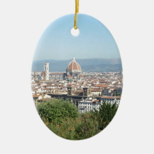 Den italienFlorence duomoen Michelangelo kvadrerar Julgransprydnad Keramik