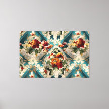 Den italienska Blommigten Damask Whimsical Mönster