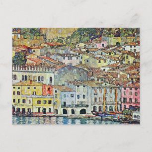 Den italienska byn Malcena vid Gardasee av Klimt Vykort