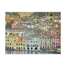 Den italienska byn Malcena vid Gardasee av Klimt