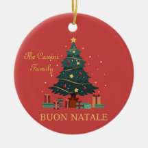 Den italienska familjen Namn Buon Natale Anpassnin