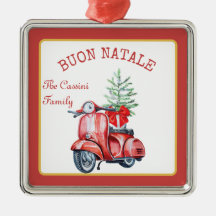 Den italienska familjen Namn Buon Natale Anpassnin