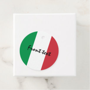 Den italienska flagga Italien anpassningsbar party Gåvor Etiketter