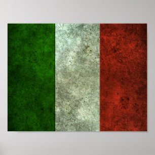 Den italienska flaggaåldrasen stålsätter poster