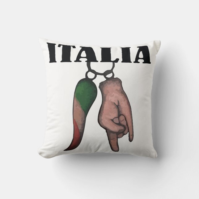 DEN ITALIENSKA HORNEN KUDDER MED DET ONDA ÖGAT, KUDDE (Framsida)