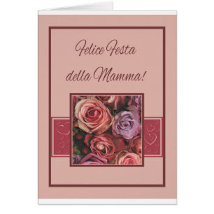 Den italienska Lycklig Mor-dagen! Hälsningskort