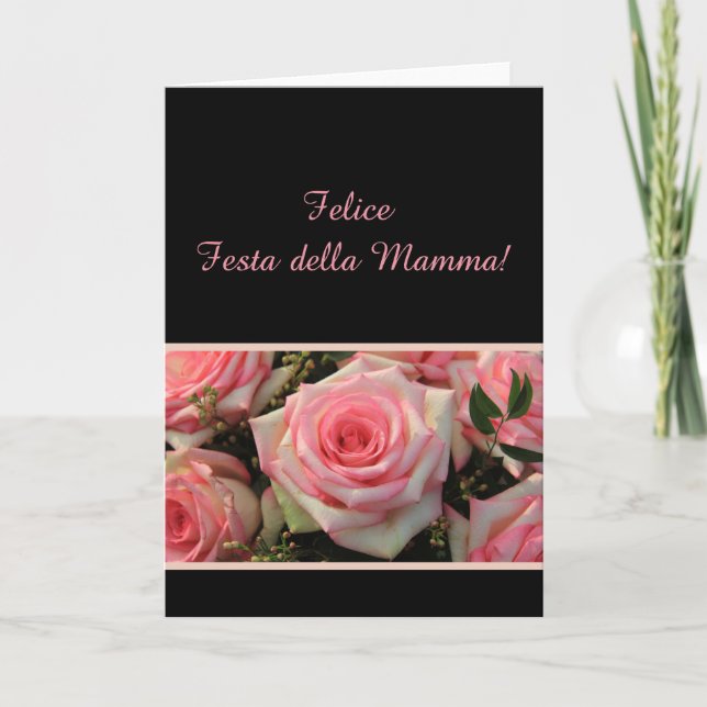 Den italienska Lycklig Mor-dagen! Kort (Framsida)