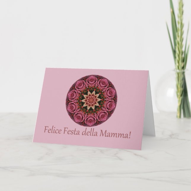 Den italienska Lycklig Mor-dagen! Kort (Framsida)