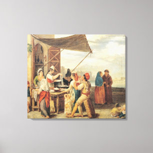 Den italienska marknaden canvastryck